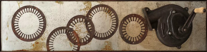 Sounds of migratory birds, 2013, iron , steel , cast iron, 60×30 cm